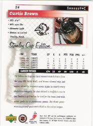 1999-00 Upper Deck MVP SC Edition #24 Curtis Brown back image
