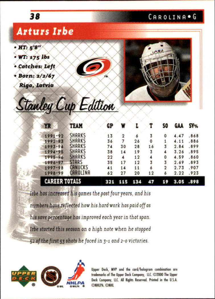 1999-00 Upper Deck MVP Stanley Cup Edition - #9 Ed Ward