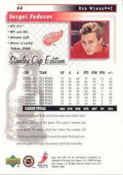 1999-00 Upper Deck MVP SC Edition #64 Sergei Fedorov back image