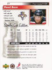 1999-00 Upper Deck MVP SC Edition #77 Pavel Bure back image