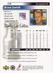 1999-00 Upper Deck MVP SC Edition #120 Brian Leetch back image