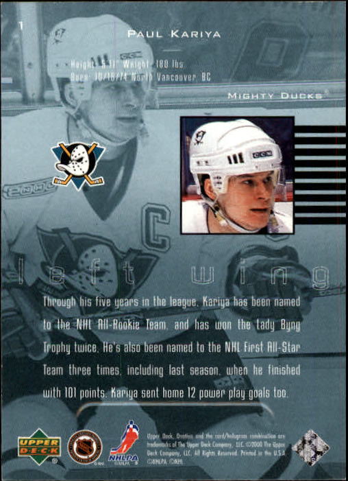 B2683- 1999-00 Upper Deck Ovation Hk Card #s 1-90 -You Pick- 15+ FREE US SHIP