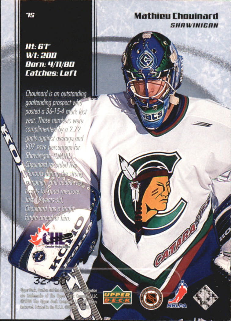 1999-00 Upper Deck Ovation Standing Ovation #75 Mathieu Chouinard PP