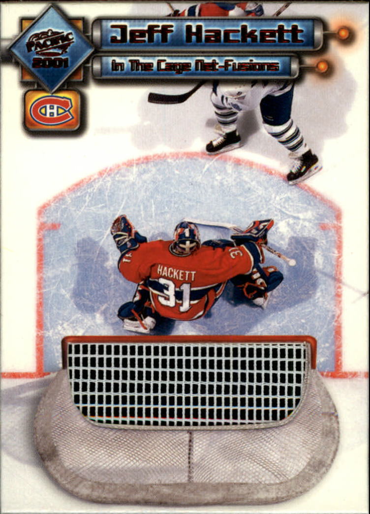 2000-01 Pacific In the Cage Net-Fusions #6 Jeff Hackett