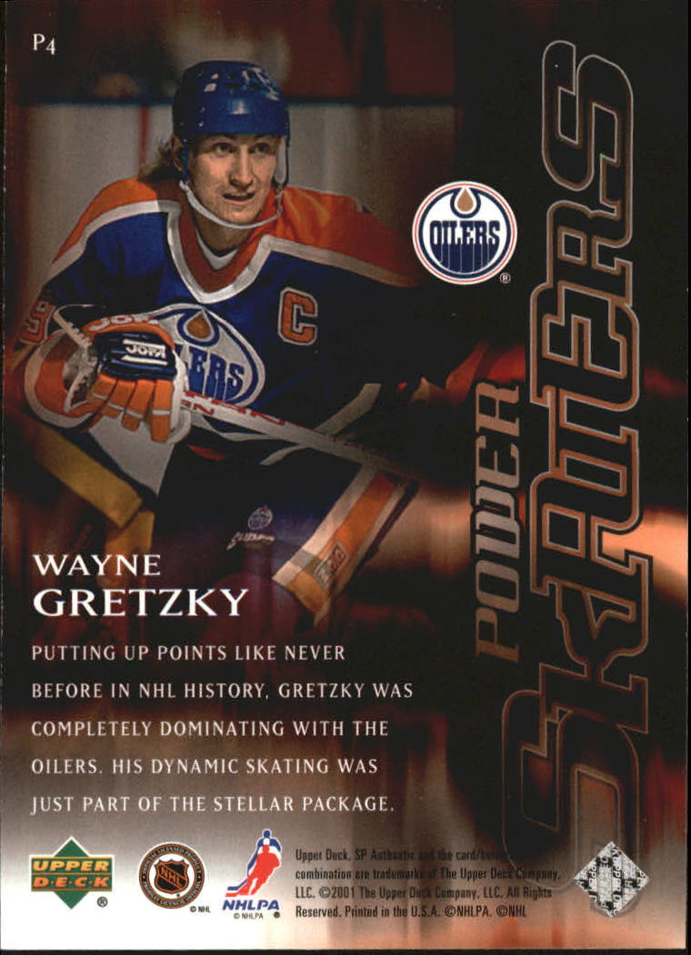 2000-01 SP Authentic Power Skaters #P4 Wayne Gretzky back image