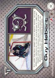 2000-01 Titanium Game Gear Patches #52 Guy Hebert/400 back image