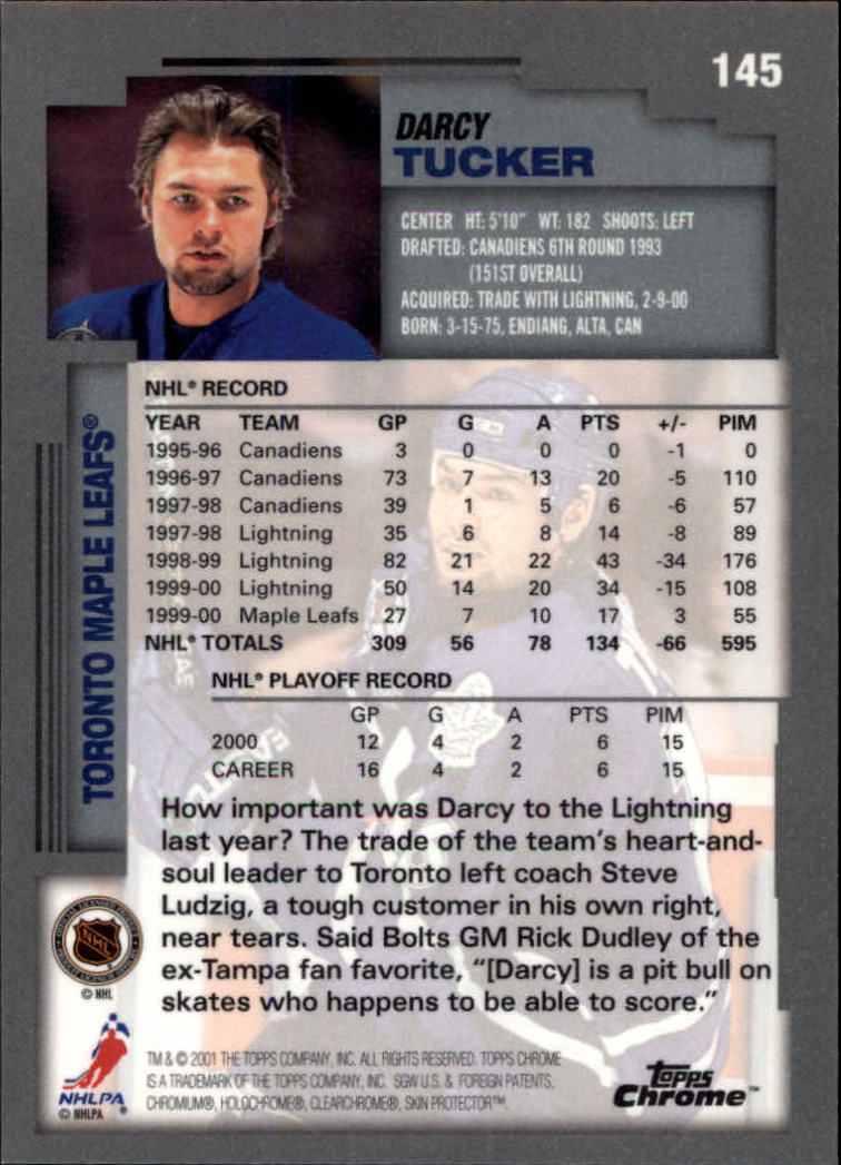 A2340- 2000-01 Topps Chrome Hockey Card #s 1-251 -You Pick- 15+ FREE US SHIP - Picture 69 of 286