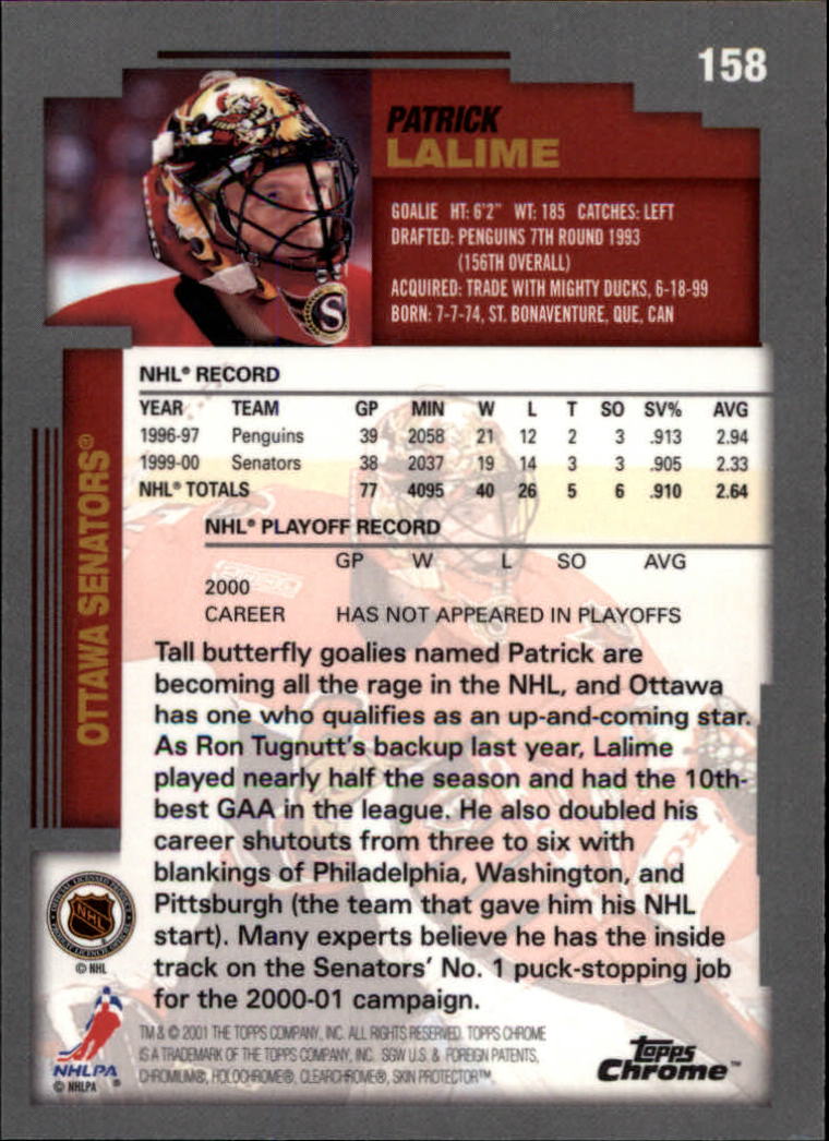 A2340- 2000-01 Topps Chrome Hockey Card #s 1-251 -You Pick- 15+ FREE US SHIP - Picture 223 of 286
