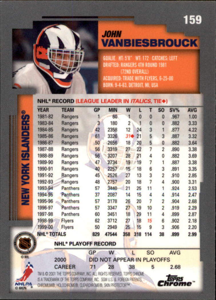 A2340- 2000-01 Topps Chrome Hockey Card #s 1-251 -You Pick- 15+ FREE US SHIP - Picture 271 of 286