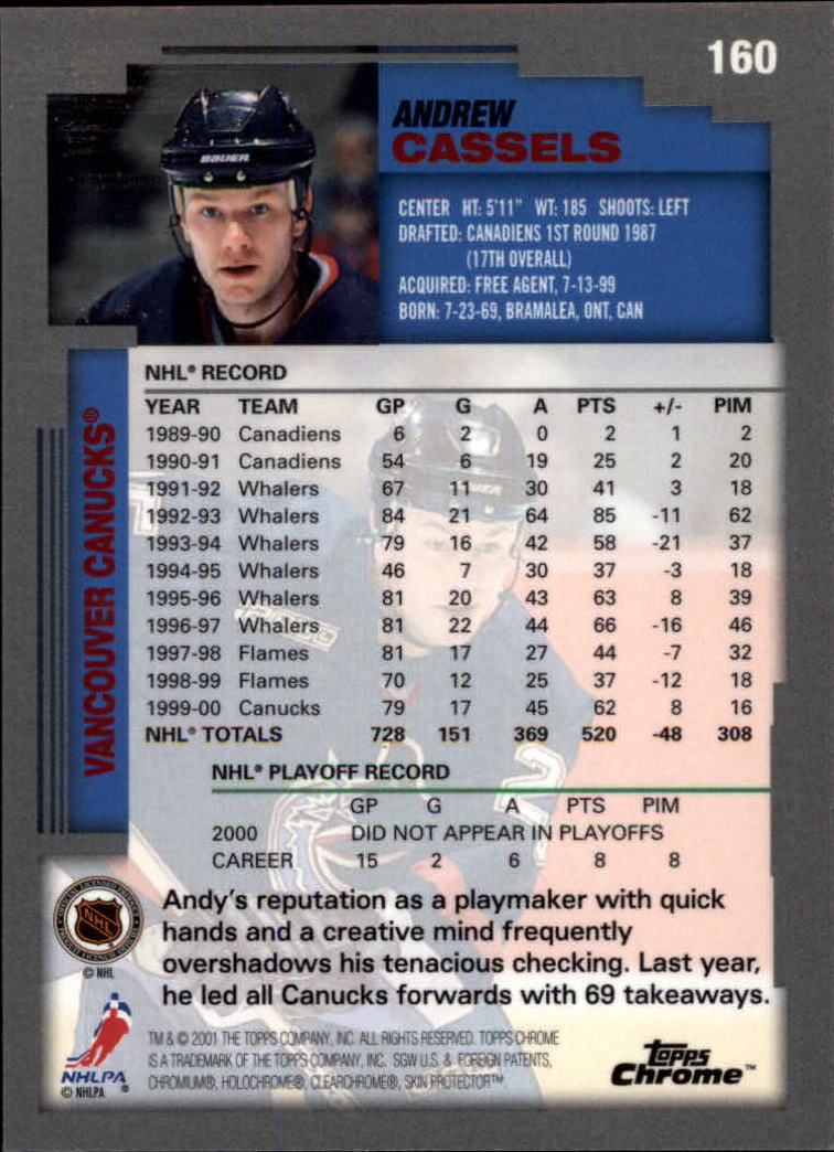 A2340- 2000-01 Topps Chrome Hockey Card #s 1-251 -You Pick- 15+ FREE US SHIP - Picture 79 of 286