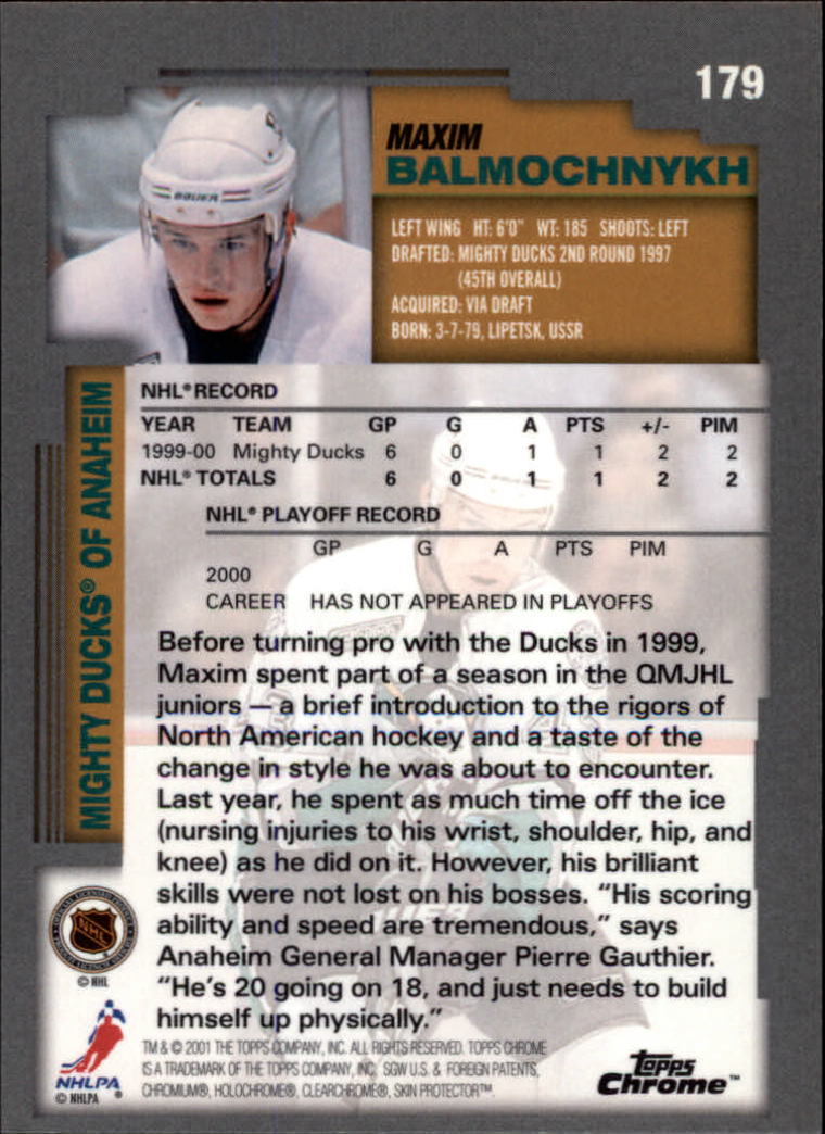 A2340- 2000-01 Topps Chrome Hockey Card #s 1-251 -You Pick- 15+ FREE US SHIP - Picture 97 of 286