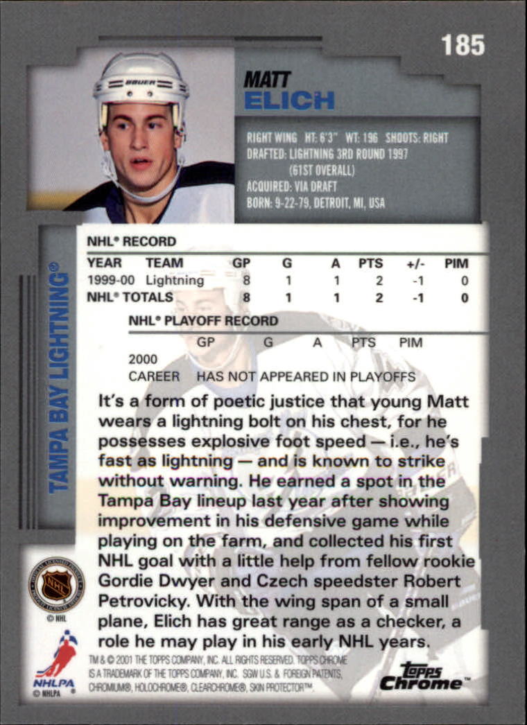 A2340- 2000-01 Topps Chrome Hockey Card #s 1-251 -You Pick- 15+ FREE US SHIP - Picture 229 of 286