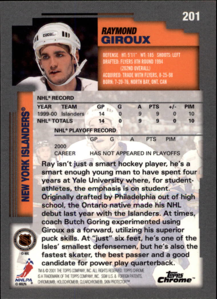 A2340- 2000-01 Topps Chrome Hockey Card #s 1-251 -You Pick- 15+ FREE US SHIP - Picture 121 of 286