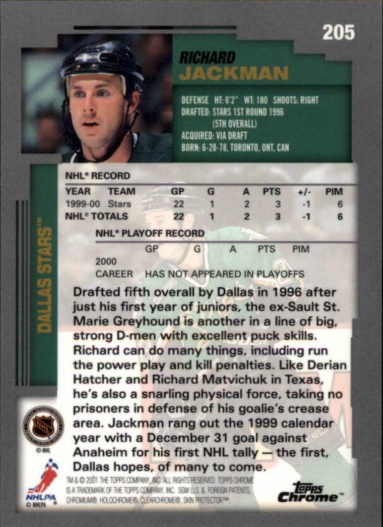 A2340- 2000-01 Topps Chrome Hockey Card #s 1-251 -You Pick- 15+ FREE US SHIP - Picture 127 of 286