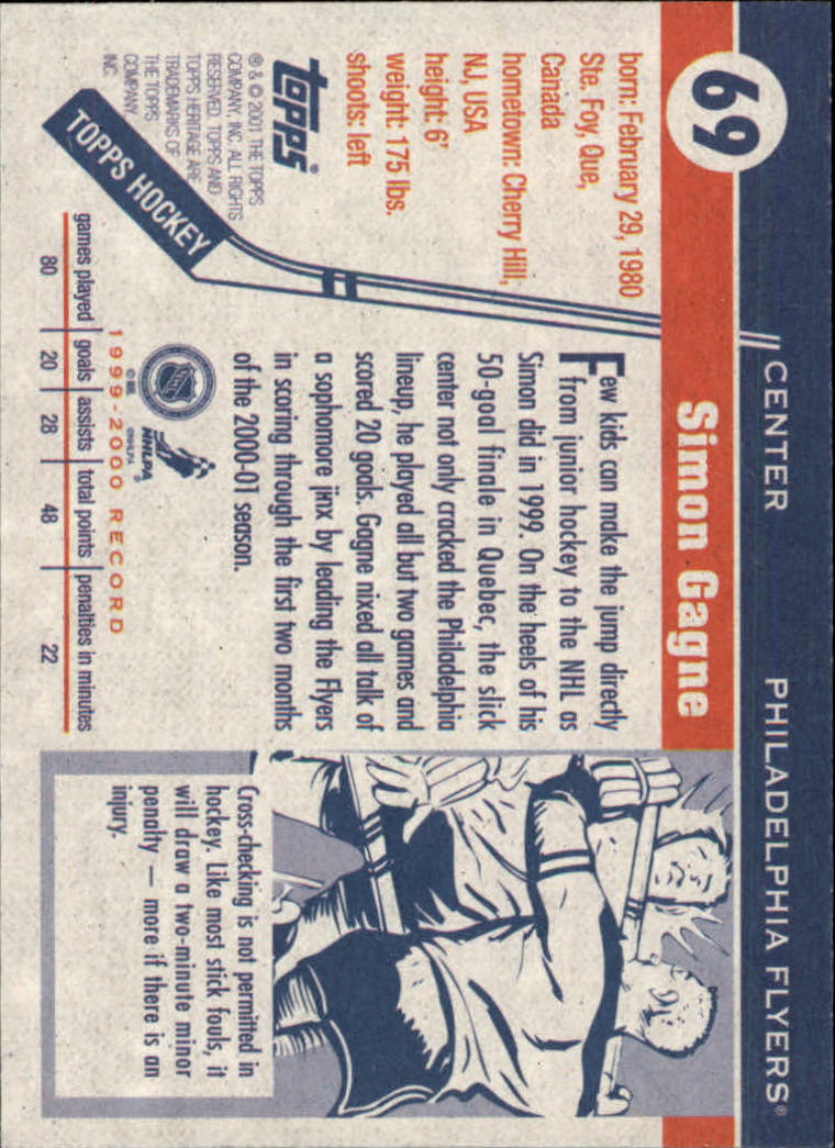 B6391- 2000-01 Topps Heritage Hockey Card #s 1-247 -You Pick- 15+ FREE US SHIP - Picture 127 of 421