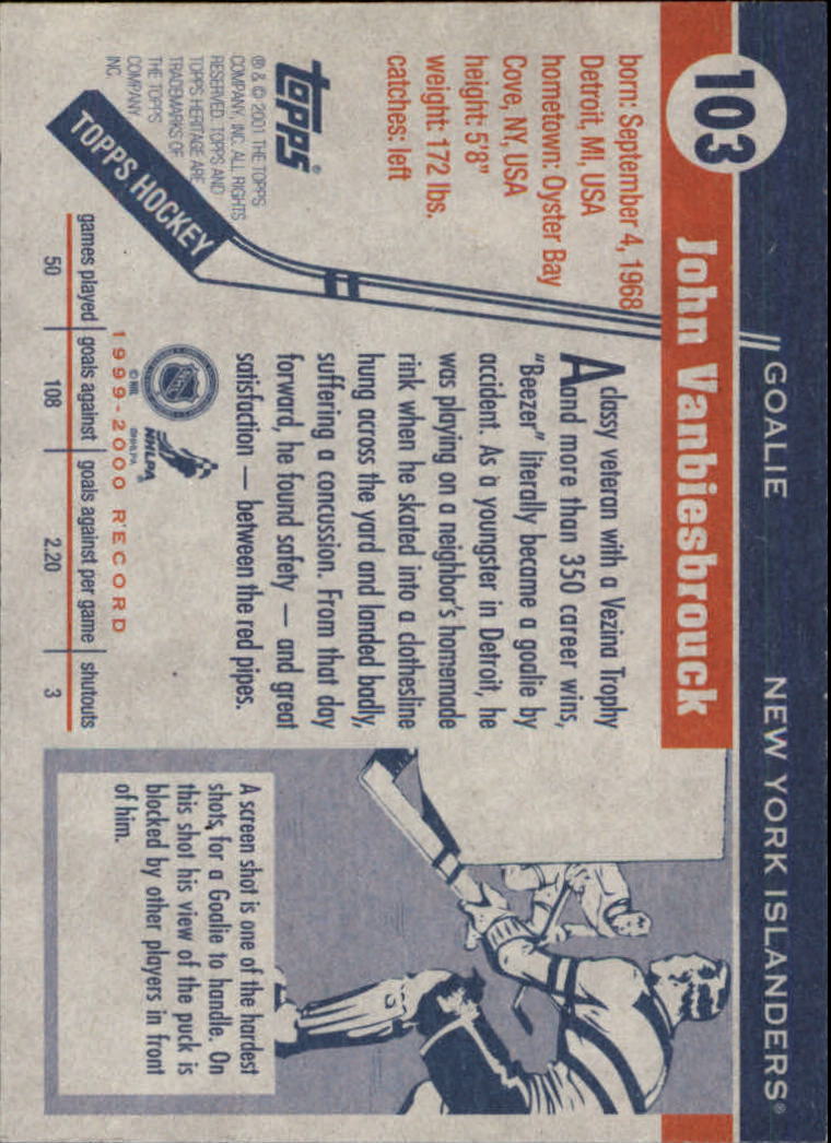 B6391- 2000-01 Topps Heritage Hockey Card #s 1-247 -You Pick- 15+ FREE US SHIP - Picture 141 of 421