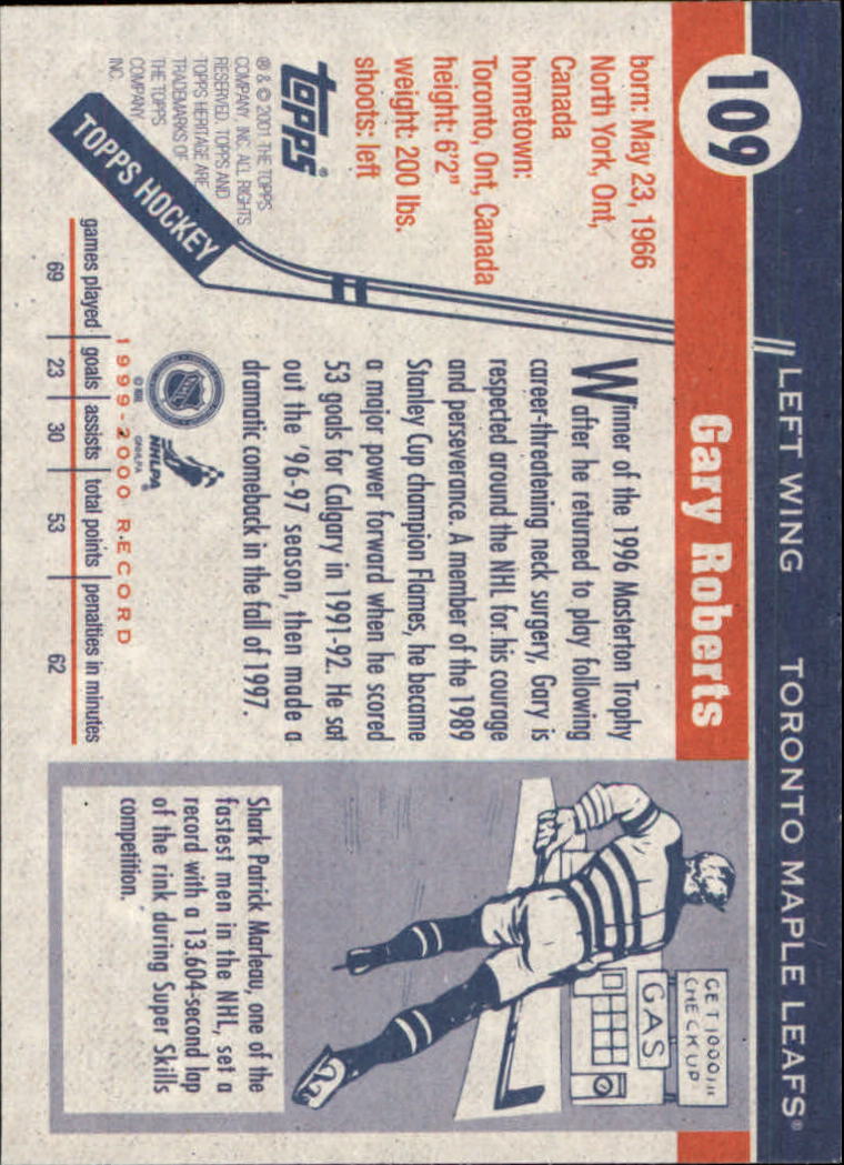 B6391- 2000-01 Topps Heritage Hockey Card #s 1-247 -You Pick- 15+ FREE US SHIP - Picture 153 of 421