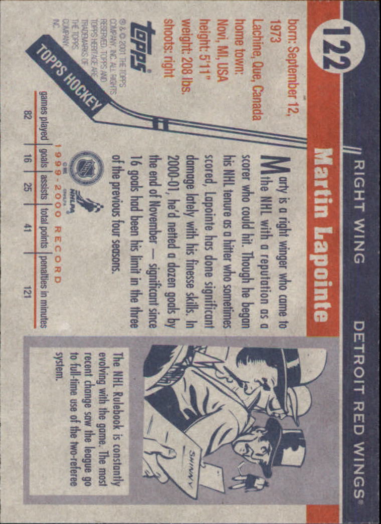B6391- 2000-01 Topps Heritage Hockey Card #s 1-247 -You Pick- 15+ FREE US SHIP - Picture 177 of 421