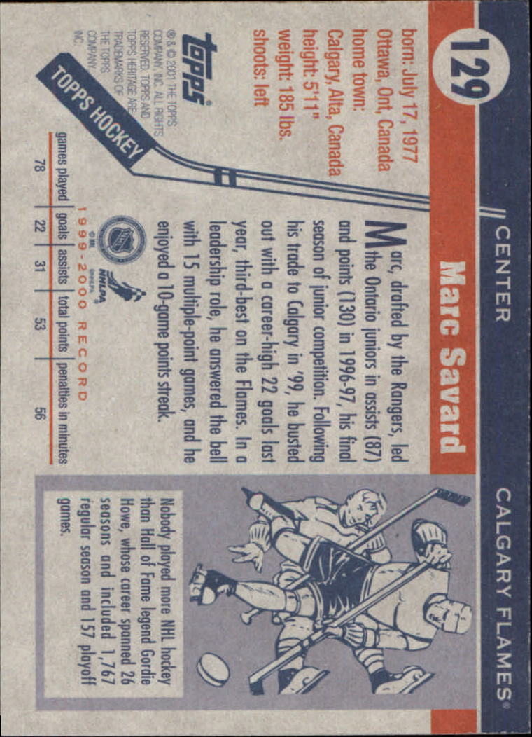B6391- 2000-01 Topps Heritage Hockey Card #s 1-247 -You Pick- 15+ FREE US SHIP - Picture 191 of 421