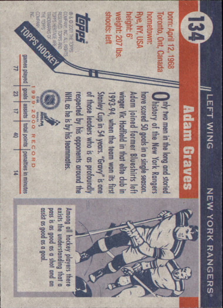 B6391- 2000-01 Topps Heritage Hockey Card #s 1-247 -You Pick- 15+ FREE US SHIP - Picture 201 of 421