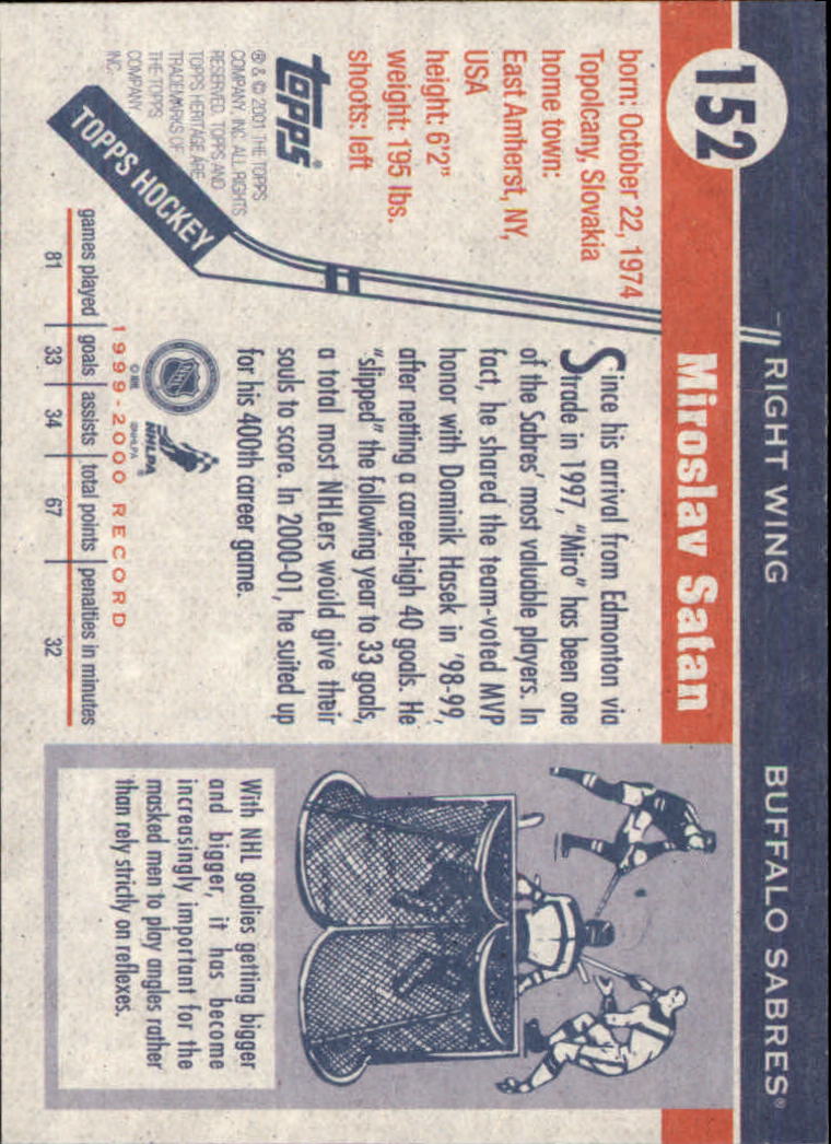 B6391- 2000-01 Topps Heritage Hockey Card #s 1-247 -You Pick- 15+ FREE US SHIP - Picture 237 of 421
