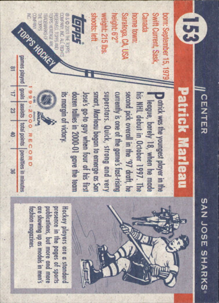 B6391- 2000-01 Topps Heritage Hockey Card #s 1-247 -You Pick- 15+ FREE US SHIP - Picture 239 of 421
