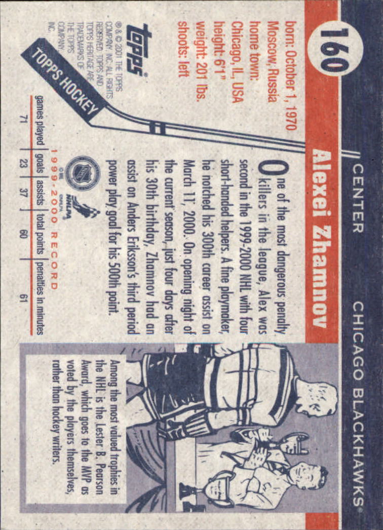 B6391- 2000-01 Topps Heritage Hockey Card #s 1-247 -You Pick- 15+ FREE US SHIP - Picture 253 of 421