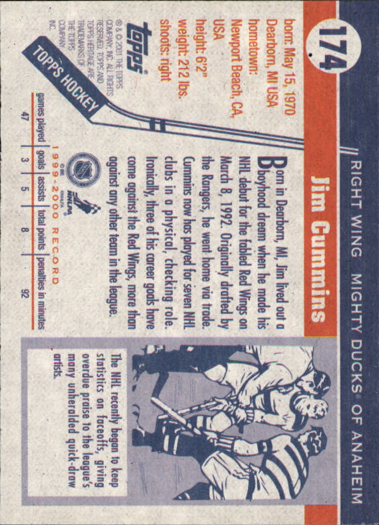 B6391- 2000-01 Topps Heritage Hockey Card #s 1-247 -You Pick- 15+ FREE US SHIP - Picture 281 of 421