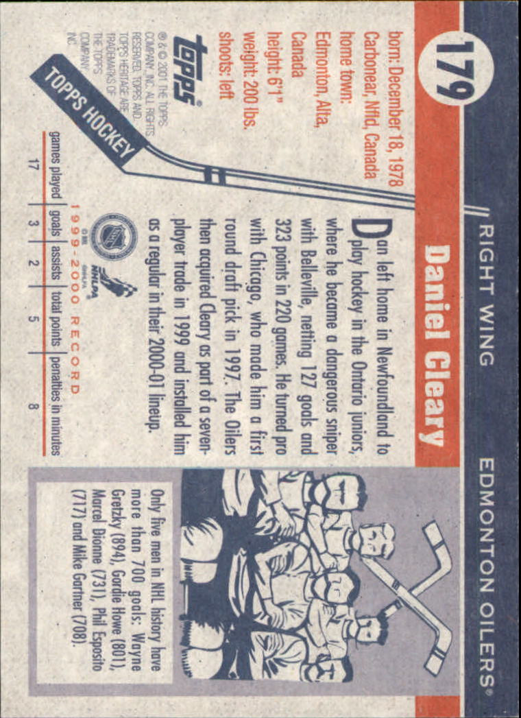 B6391- 2000-01 Topps Heritage Hockey Card #s 1-247 -You Pick- 15+ FREE US SHIP - Picture 289 of 421
