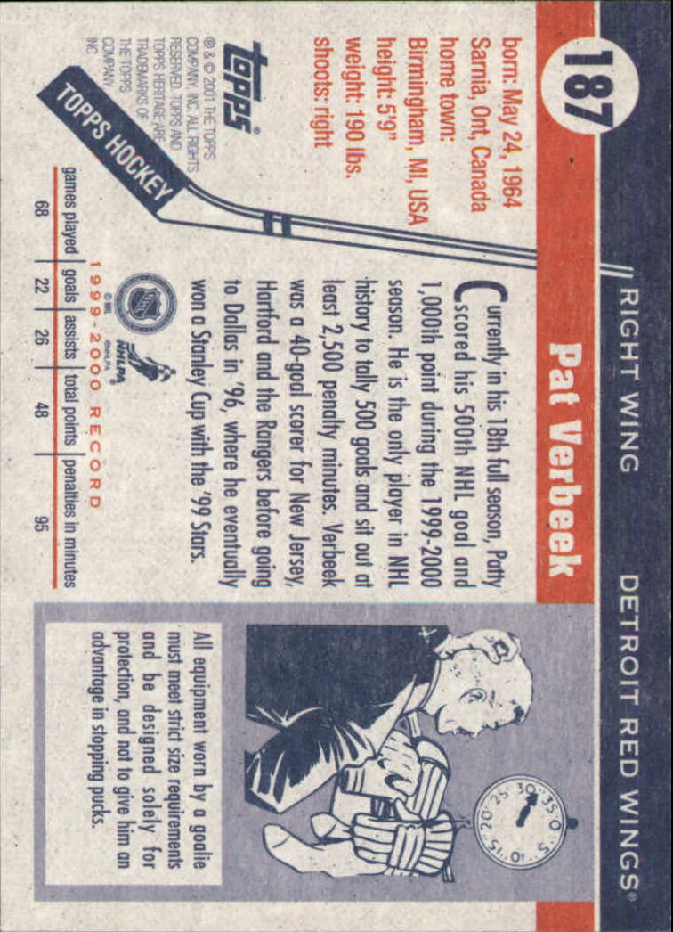 B6391- 2000-01 Topps Heritage Hockey Card #s 1-247 -You Pick- 15+ FREE US SHIP - Picture 305 of 421