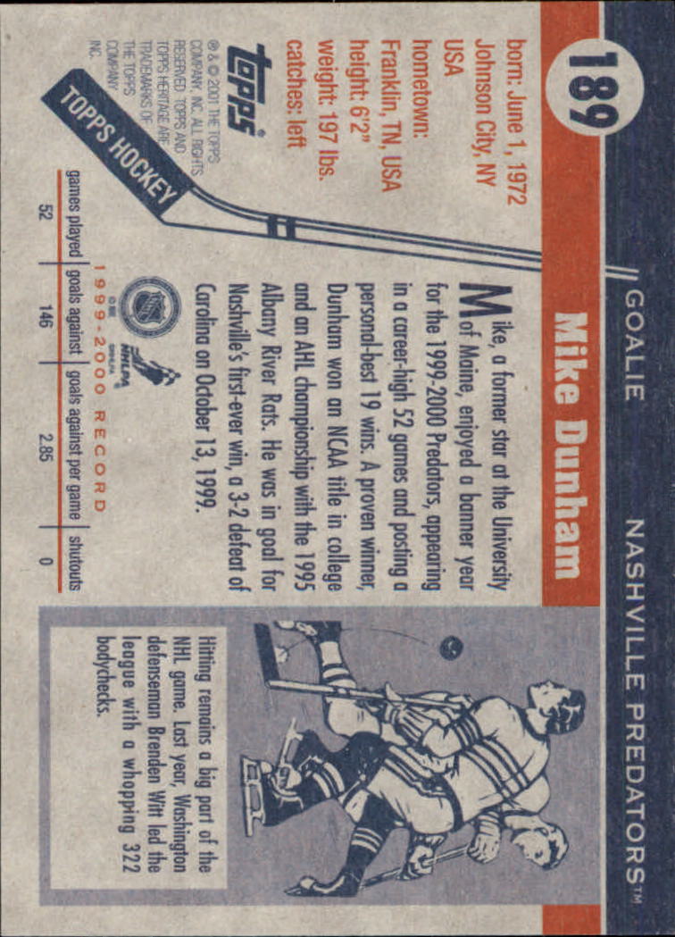 B6391- 2000-01 Topps Heritage Hockey Card #s 1-247 -You Pick- 15+ FREE US SHIP - Picture 309 of 421