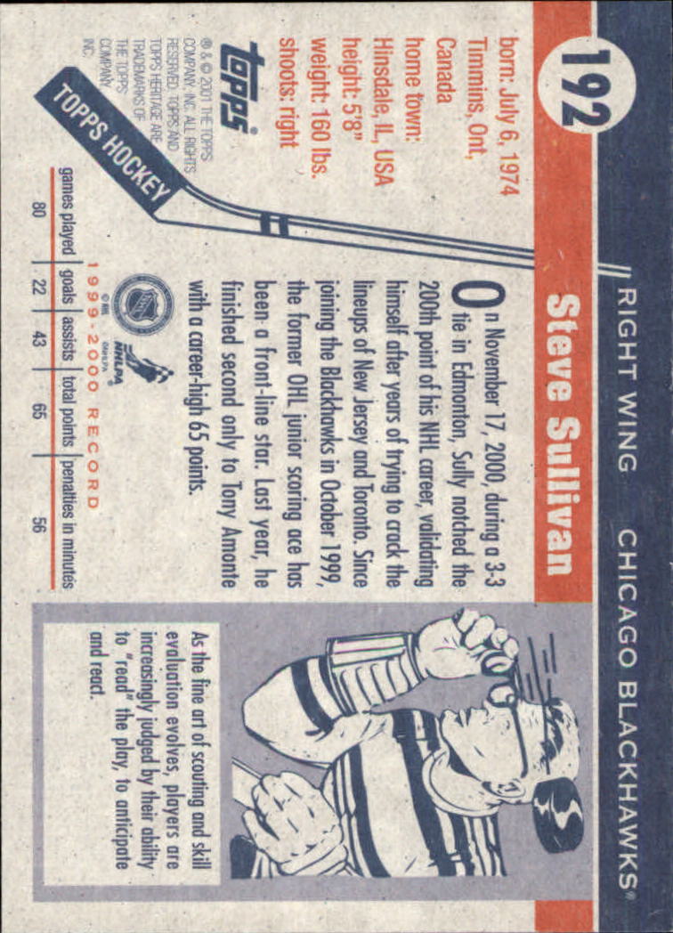 B6391- 2000-01 Topps Heritage Hockey Card #s 1-247 -You Pick- 15+ FREE US SHIP - Picture 315 of 421