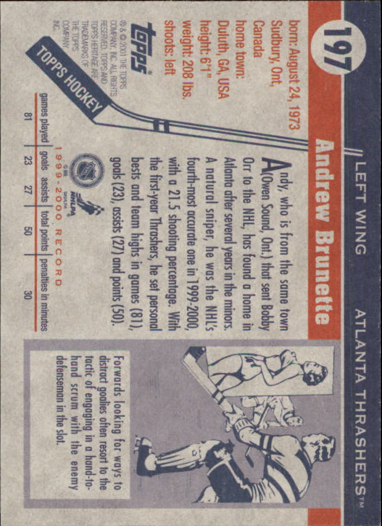 B6391- 2000-01 Topps Heritage Hockey Card #s 1-247 -You Pick- 15+ FREE US SHIP - Picture 325 of 421
