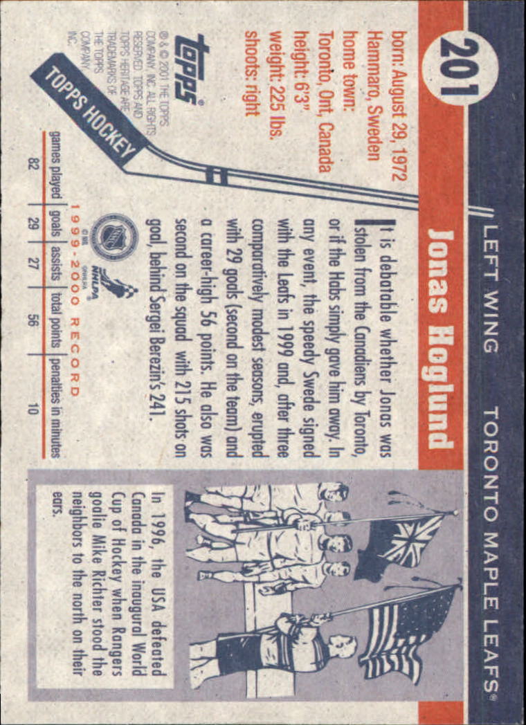 B6391- 2000-01 Topps Heritage Hockey Card #s 1-247 -You Pick- 15+ FREE US SHIP - Picture 331 of 421
