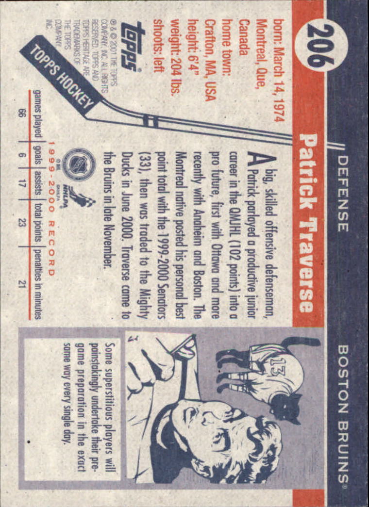 B6391- 2000-01 Topps Heritage Hockey Card #s 1-247 -You Pick- 15+ FREE US SHIP - Picture 341 of 421