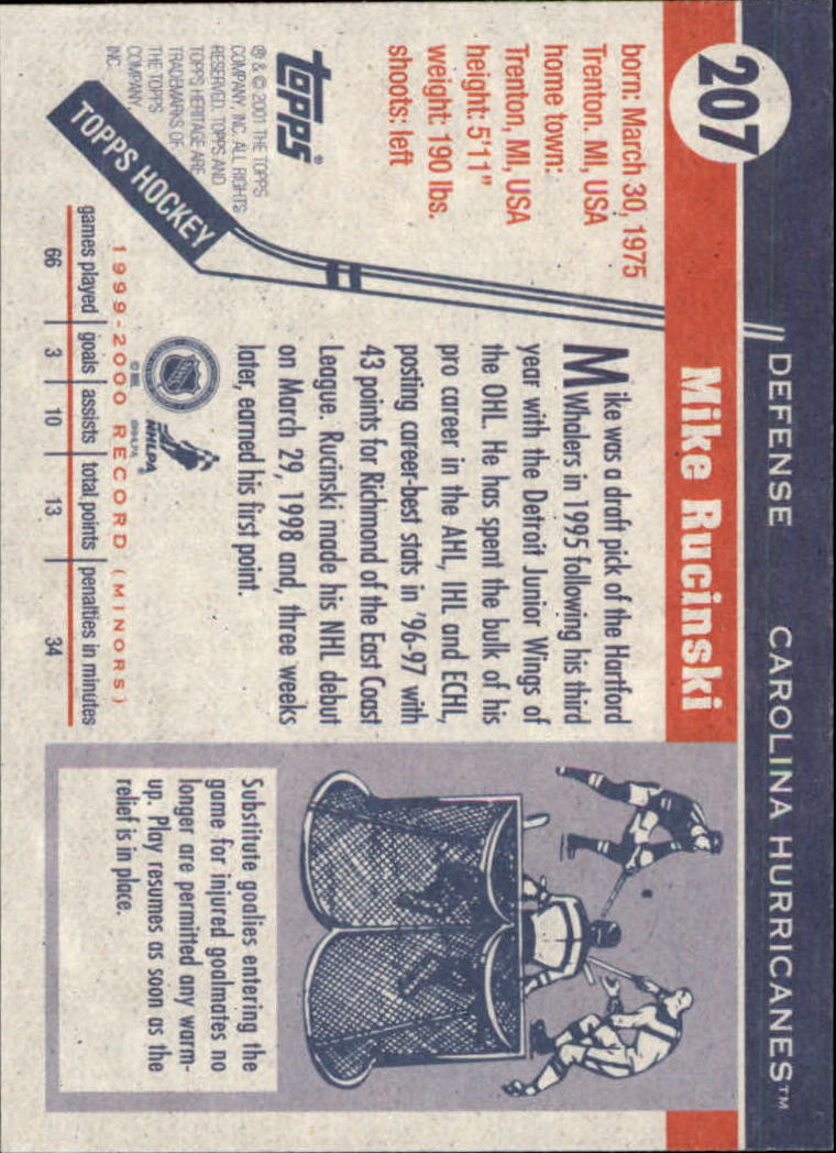 B6391- 2000-01 Topps Heritage Hockey Card #s 1-247 -You Pick- 15+ FREE US SHIP - Picture 349 of 425