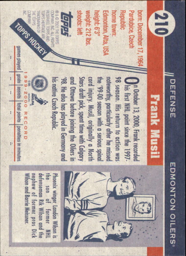 B6391- 2000-01 Topps Heritage Hockey Card #s 1-247 -You Pick- 15+ FREE US SHIP - Picture 347 of 421