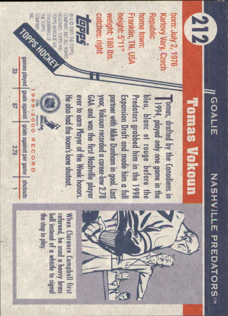 B6391- 2000-01 Topps Heritage Hockey Card #s 1-247 -You Pick- 15+ FREE US SHIP - Picture 351 of 421