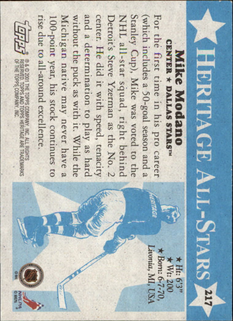 B6391- 2000-01 Topps Heritage Hockey Card #s 1-247 -You Pick- 15+ FREE US SHIP - Picture 361 of 421