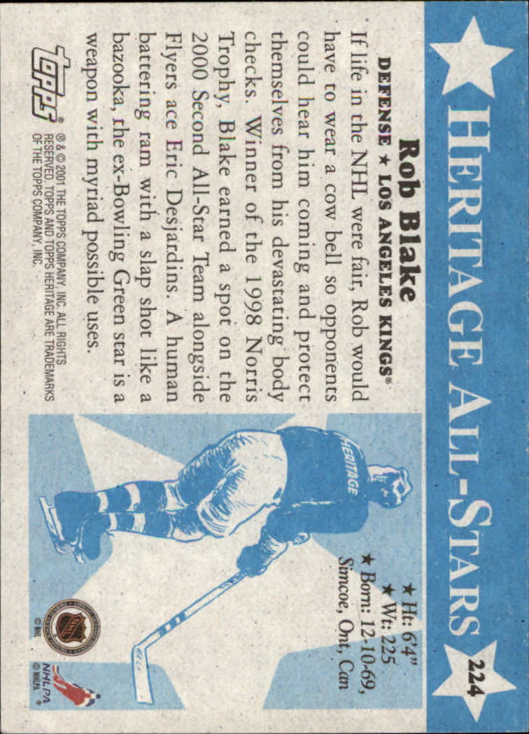 B6391- 2000-01 Topps Heritage Hockey Card #s 1-247 -You Pick- 15+ FREE US SHIP - Picture 375 of 421