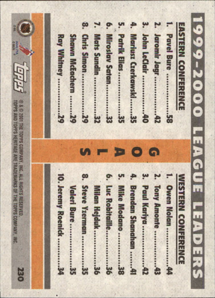 B6391- 2000-01 Topps Heritage Hockey Card #s 1-247 -You Pick- 15+ FREE US SHIP - Picture 387 of 421