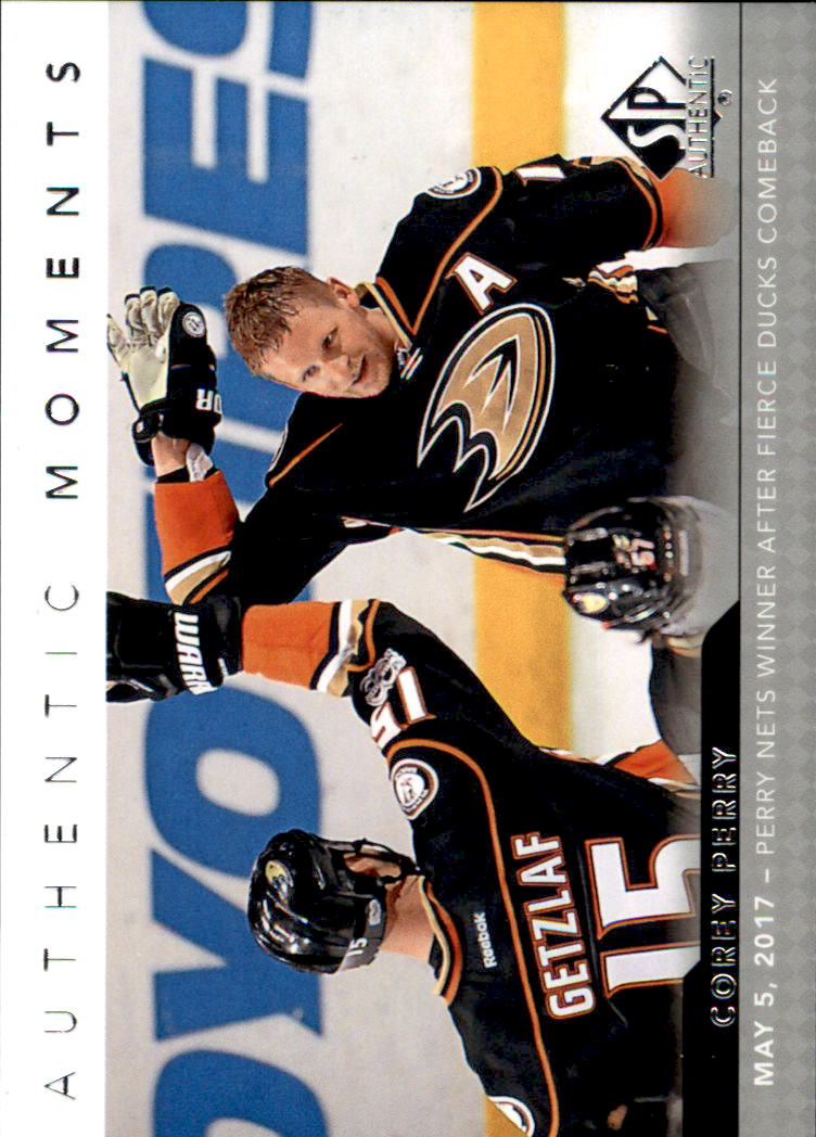 2017-18 SP Authentic #106 Corey Perry AM