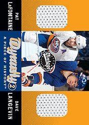 2000-01 Upper Deck Vintage Dynasty A Piece of History #LL Pat Lafontaine/Dave Langevin