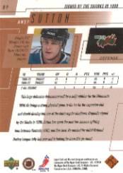 2000-01 Upper Deck #89 Andy Sutton back image