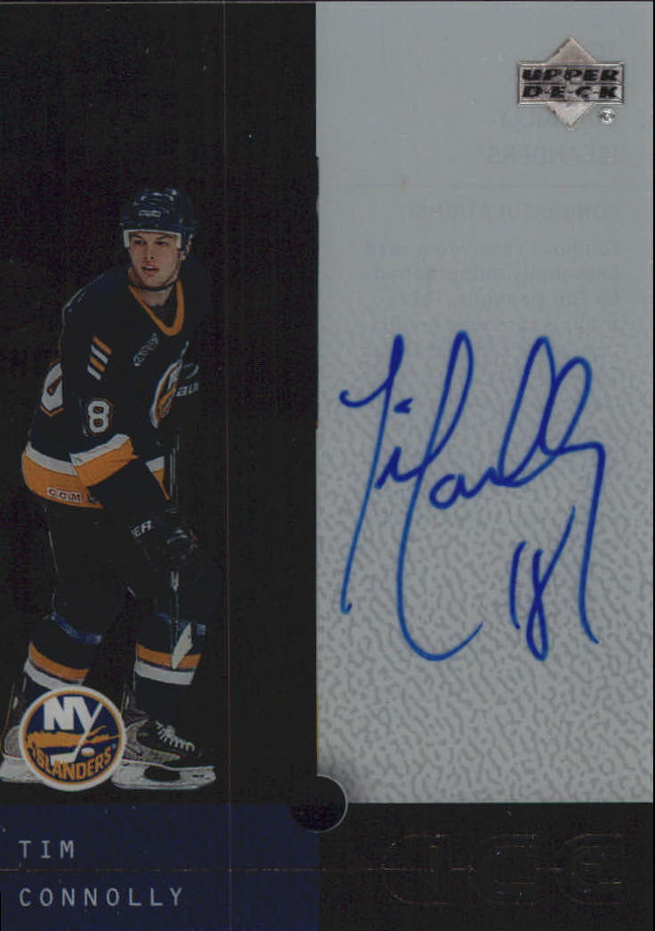 2000-01 Upper Deck Ice Clear Cut Autographs #TC Tim Connolly