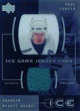 2000-01 Upper Deck Ice Game Jerseys #JCPK Paul Kariya