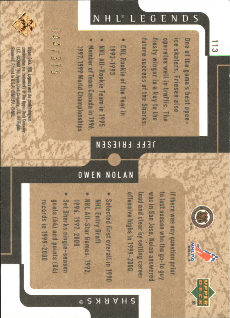 Sports Card Back