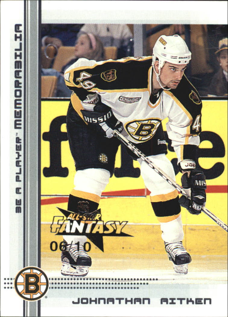 2000-01 BAP Memorabilia NHL All-Star Fantasy Black #157 Johnathan Aitken