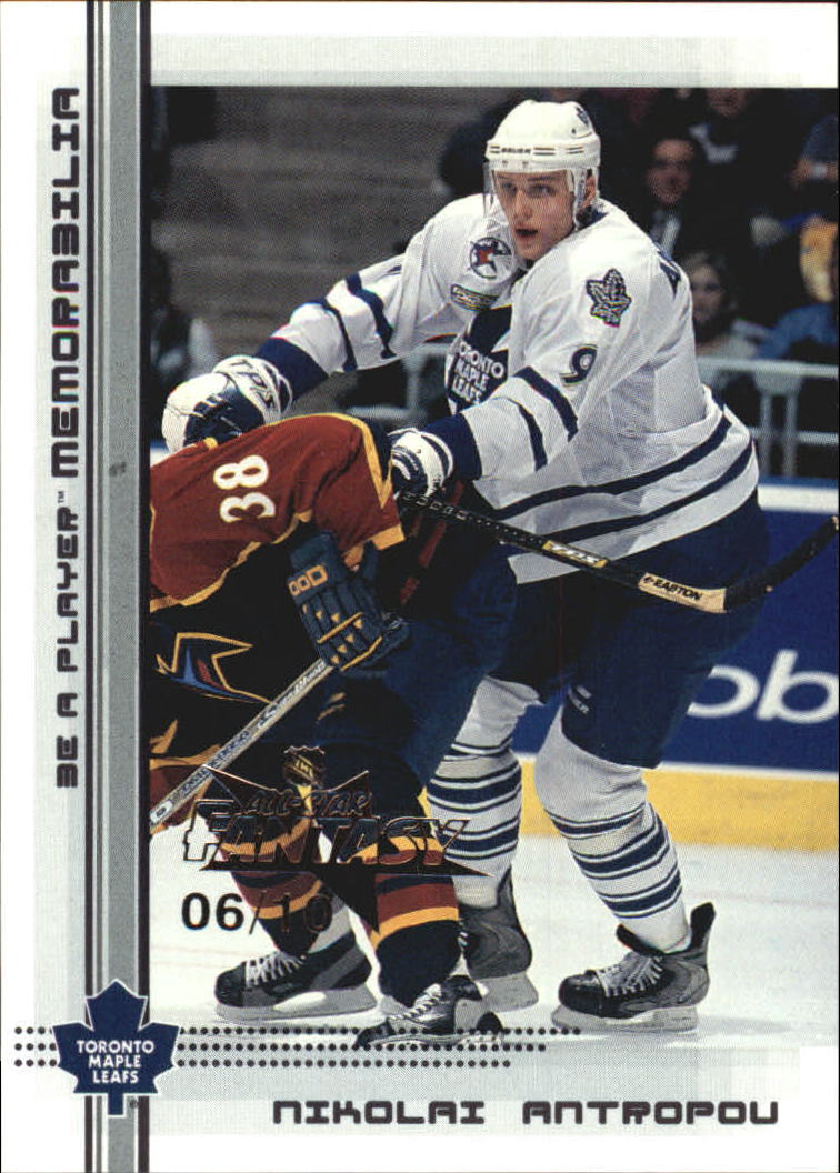 2000-01 BAP Memorabilia NHL All-Star Fantasy Black #158 Nikolai Antropov