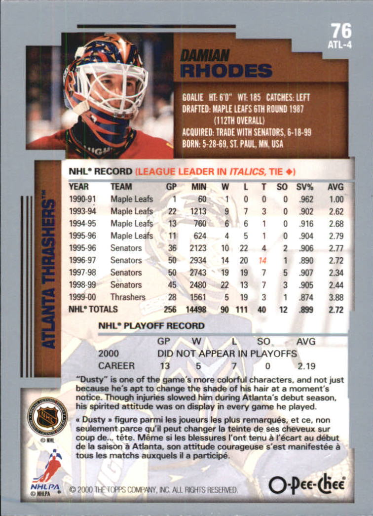 Sports Card Back